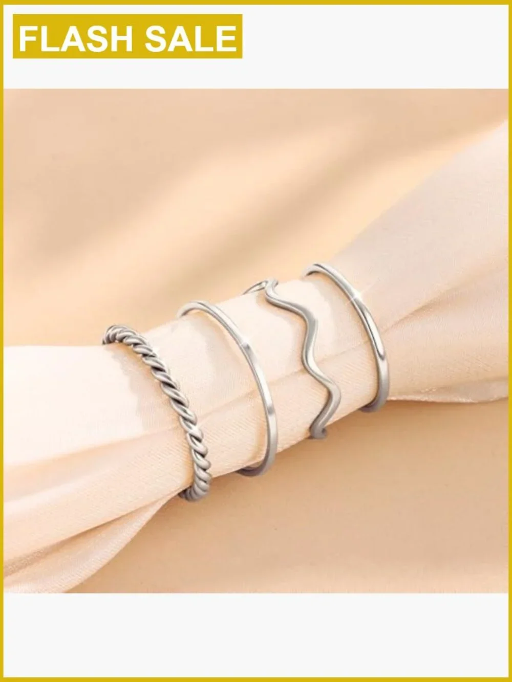 Plain Band Knuckle Stacking Midi Rings Set Comfort Fit 8pcs